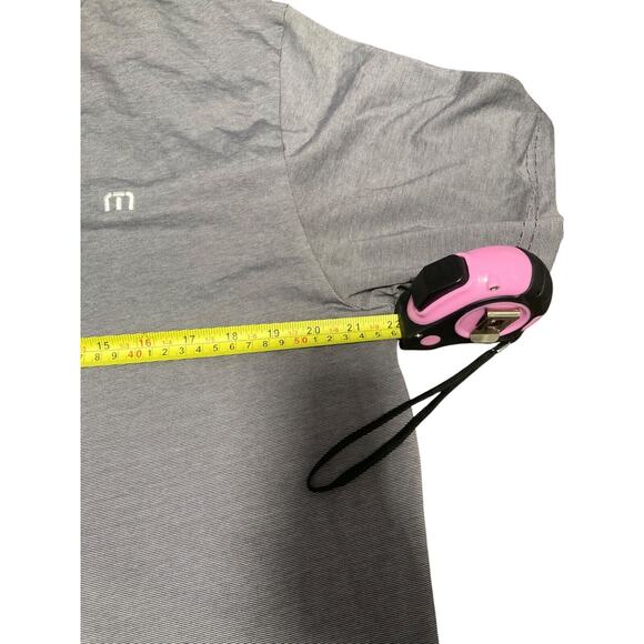 Travis Mathew Polo Shirt Men Large Gray Performance Golf Short Sleeve - Picture 4 of 9